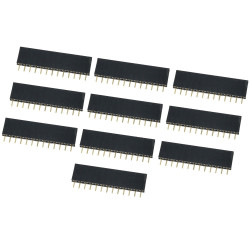 Gniazdo goldpin 1x13 pin żeńskie proste 2.54mm - 5 sztuk