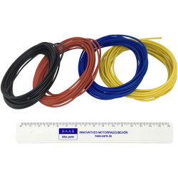 BAAS KR2-MIX Strand Cable Set Black Red Blue Yellow Fine-Stranded CU