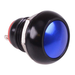 Blue Latching 12mm Metal Round Push Button Switch NO/NC