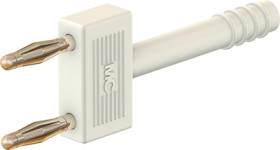 Jumper, pitch 10 mm, 60 V, 10 A, gold-plated, white, 24.0042-29