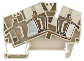 Blok zacisków przelotowych Weidmuller poziomy: Pojedynczy 22 → 8AWGZacisk Z raster: 8.1mm 41A 800 V