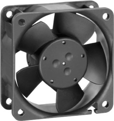 DC axial fan, 12 V, 60 x 60 x 25 mm, 41 m³/h, 35 dB, sintec slide bearing, ebm-papst 612 NGNI
