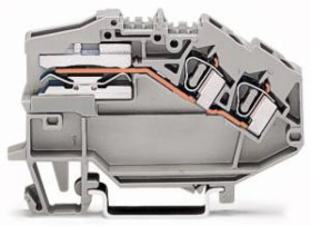 Złączka TOPJOB 2-przewodowa 4mm2 do powielania potencjałów szara 781-653 /50szt./