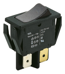 Przełącznik kołyskowy Wł.-wył. Nie 16 A SPST Czarny IP40 Marquardt