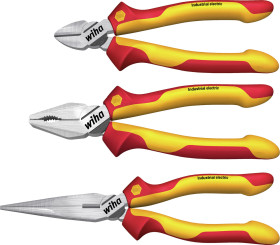 Zestaw szczypiec Zestaw szczypiec Wiha Tools długość całkowita: 160 mm, 180 mm, 200 mm Stal Nie