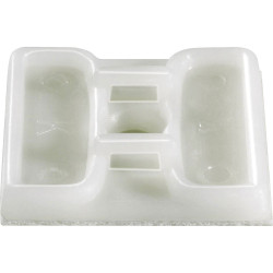 TruComponents 41122 Cable mount Self-adhesive Ø4.80mm 4x thread Clear 1pcs