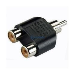 RCA przejście RCA rozgałęźnik wtyk / 2 gniazda zwykły