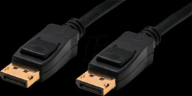 77490 DisplayPort cable, DisplayPort plug, 1 m, black