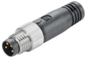 Terminating resistor, plug, 4 pole for circular connector, 1955340000