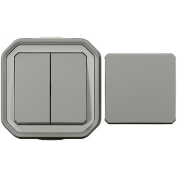 Legrand 069719L Plexo Switch Grey IP55 IK08 10AX Toggle/Button