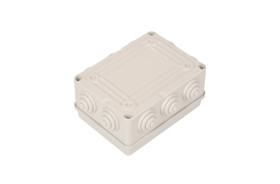 Puszka natynkowa 110x150x70mm tworzywo IP55 szara zdławnicami OL20112