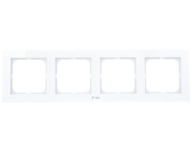 AS Ramka poczwórna do łączników IP44 biała RH-4G/00