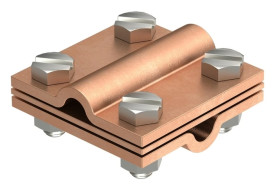 Zacisk krzyżowy z przekładką do Rd 8-10mm 252 8-10 CU 5312418 /10szt./