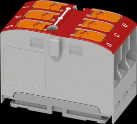 1019566 PTVFIX 6x2.5 distributor block, red