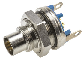 Złącze wielostykowe przemysłowe 4-pinowe Subminiaturowe, panelowe Wtyczka TE Connectivity