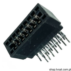 SOCKET-TO-DOUBLE-PCB-2.54 Connector H. 2x7 Pins THT AMP