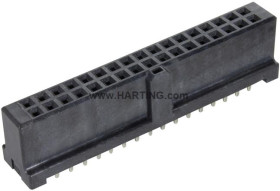 Listwa stykowa PCB 34-pinowe 09195 raster: 2.54 mm Prosty 2-rzędowe HARTING Do montażu na płytce drukowanej1000 V W