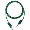 Przewody do miernika silikonowe bananek 4mm zielony 2.0m MLNSIL200/1 HIRSCHMANN
