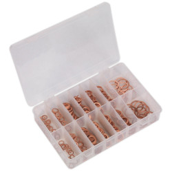 Sealey AB027CW Diesel Injector Copper Washer Assortment 250pc - Metric