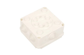 Puszka hermetyczna n/t PK-2 118x118x60mm z zaciskiem 5x4mm2 IP55 biała 0221-00