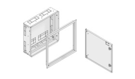Obudowa pusta 7x36 podtynkowa IP42 kl.I szara 860x1160x160mm ETIBOX 4XP160 3-7 001101419