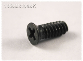 Screw, steel, (L) 9.65 mm, black, 1455MS100BK