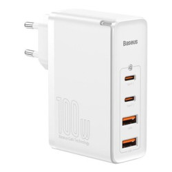 Baseus GaN2 Pro CCGAN2P-L02 100W szybka ładowarka sieciowa z 2 gniazdami USB-C PPS PD 3.0 oraz 2 gniazdami USB