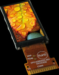 EA TFT009-81AINN TFT display 0.96", 28x14mm, 160x80 dot, SPI, 27.95 x 13.5 mm