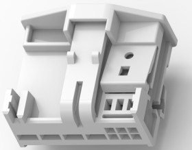 Socket, 10 pole, straight, 2 rows, black, 1564760-1