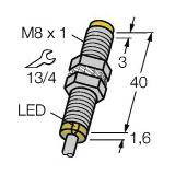 Turck Czujnik indukcyjny nie podtynkowy NPN, zamknięty NI3-EG08-AN6X