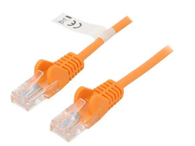 U/UTP5-CCA-200OR Patch cord U/UTP 5e linka CCA PVC pomarańczowy 20m 27AWG