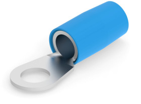 Insulated ring cable lug, 42.4-60.6 mm², AWG 1, 13.08 mm, M12, blue, 324058