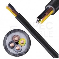 Kabel energetyczny N2XH-J 4x1,5mm2 czarny 0,6/1kV bezhalogenowy LSOH B2ca drut ICEL