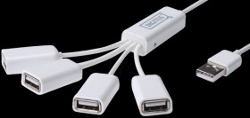 DA-70216 DIGITUS USB 2.0 - 4-port cable hub, 100 cm