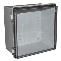 CamdenBoss CHDX8-231C X8 Series Hinged Poly Transparent Lid 300x300x180 IP66/67