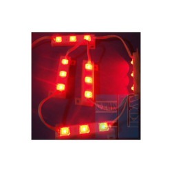 PODŚWIETLENIE LISTWA 3 LED FLUX CZERWONA 12V WODOSZCZELNA