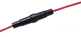 Oprawa bezpiecznikowa montowana na przewodzie Przelotowa rozmiar: 5x20mm 5A 250V RS PRO