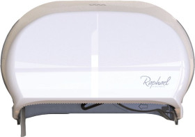 Dozownik papieru toaletowego, Biały, ABS, Podwójny, 145mm x 210mm x 325mm