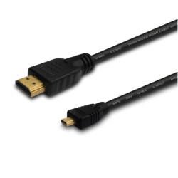 Kabel SAVIO cl-39 (HDMI M - Micro HDMI M 1m kolor czarny)