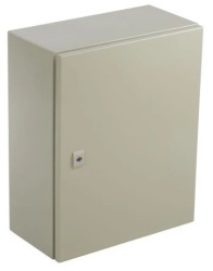 Szafka ścienna rozdzielcza RAL 7032, materiał: Stal, IP66, 500 x 400 x 210mm, RS PRO RAL 7032