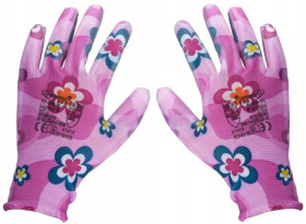Rękawice ogrodowe rękawiczki ochronne kwiaty r.8