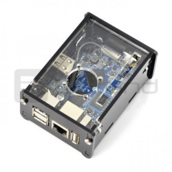 Obudowa do Orange Pi PC Plus - czarno-przezroczysta