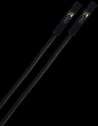 Flexible jumpers, 15 cm, socket/socket, black
