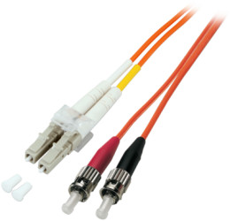 FO patch cable, ST to LC duplex, 1 m, OM2, multimode 50/125 µm, O0321.1