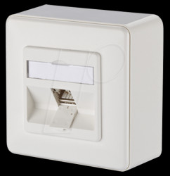 130B12D10002-E C6Amodul 1 port 270°M AP pure white RAL9010