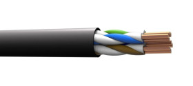 Kabel teleinformatyczny zewnętrzny tcU/UTP kat.5e Cu PE-żel (305m)