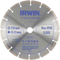 Irwin IW8087106 Segmented Diamond Blade 230 x 22.23mm