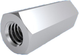 Hexagon spacer bolt, internal/internal thread, UNC4-40/UNC/4-40, 7 mm, brass, 005.07.073