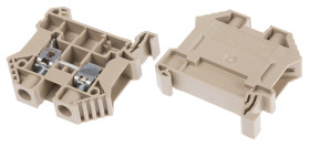 Kostka zaciskowa na szynie DIN RS PRO poziomy: Podwójny 10 → 6AWGŚruba raster: 10.1mm 85A 1 kV