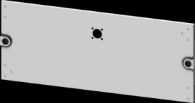 Aperture, rectangular, sheet steel, (W x H x D) 600 x 200 x 10 mm, light gray, 8PQ2020-6BA10